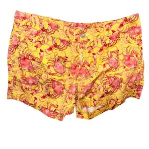 kaeil smith Endless Summer yellow pink crabs print shorts 8